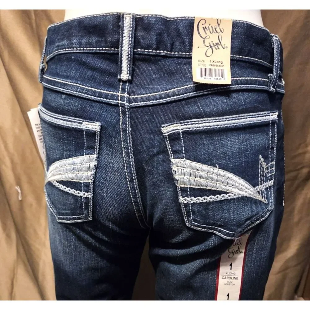 NWT - Cruel Girl Caroline Mid Rise Boot Cut Slim - Size 1XL